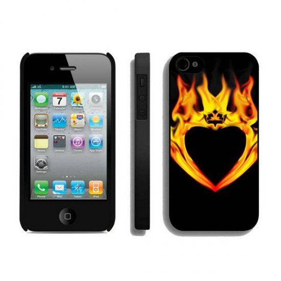 Valentine Fire Heart iPhone 4 4S Cases BRE